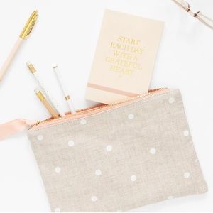 Sugar Paper Polka Dot Zipper Pouch